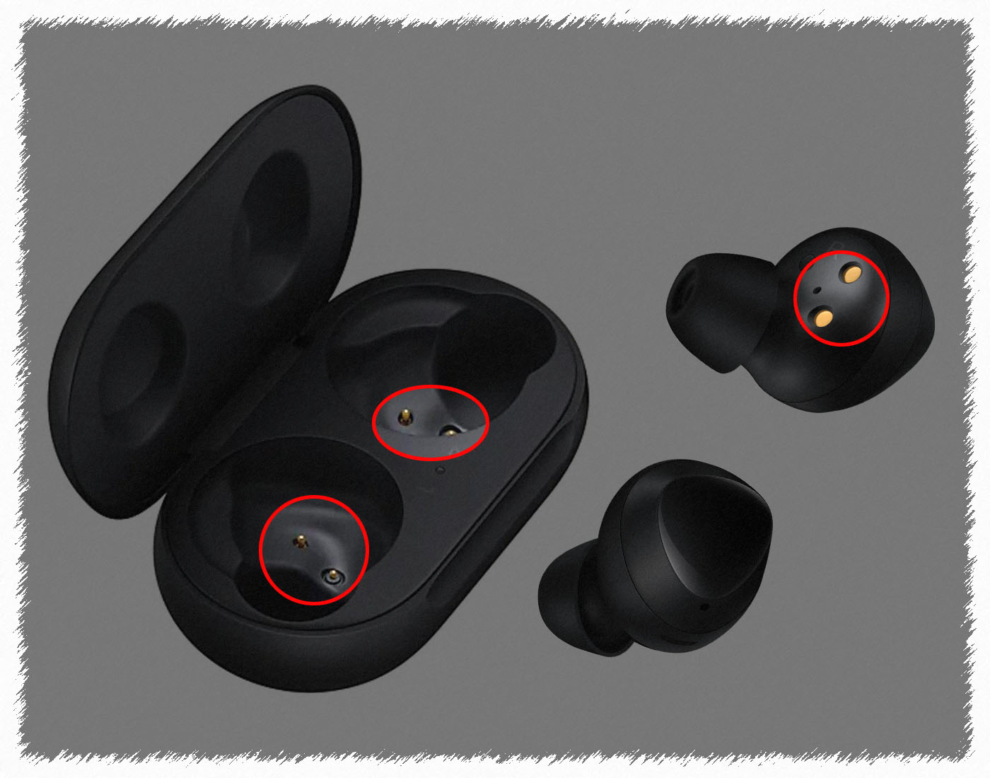 blinking red light on galaxy buds case