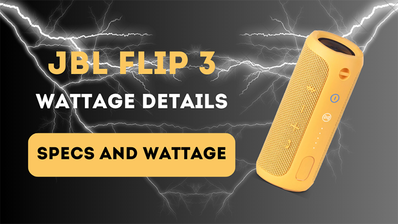 JBL Flip 3 Specifications Wattage AudioGrounds