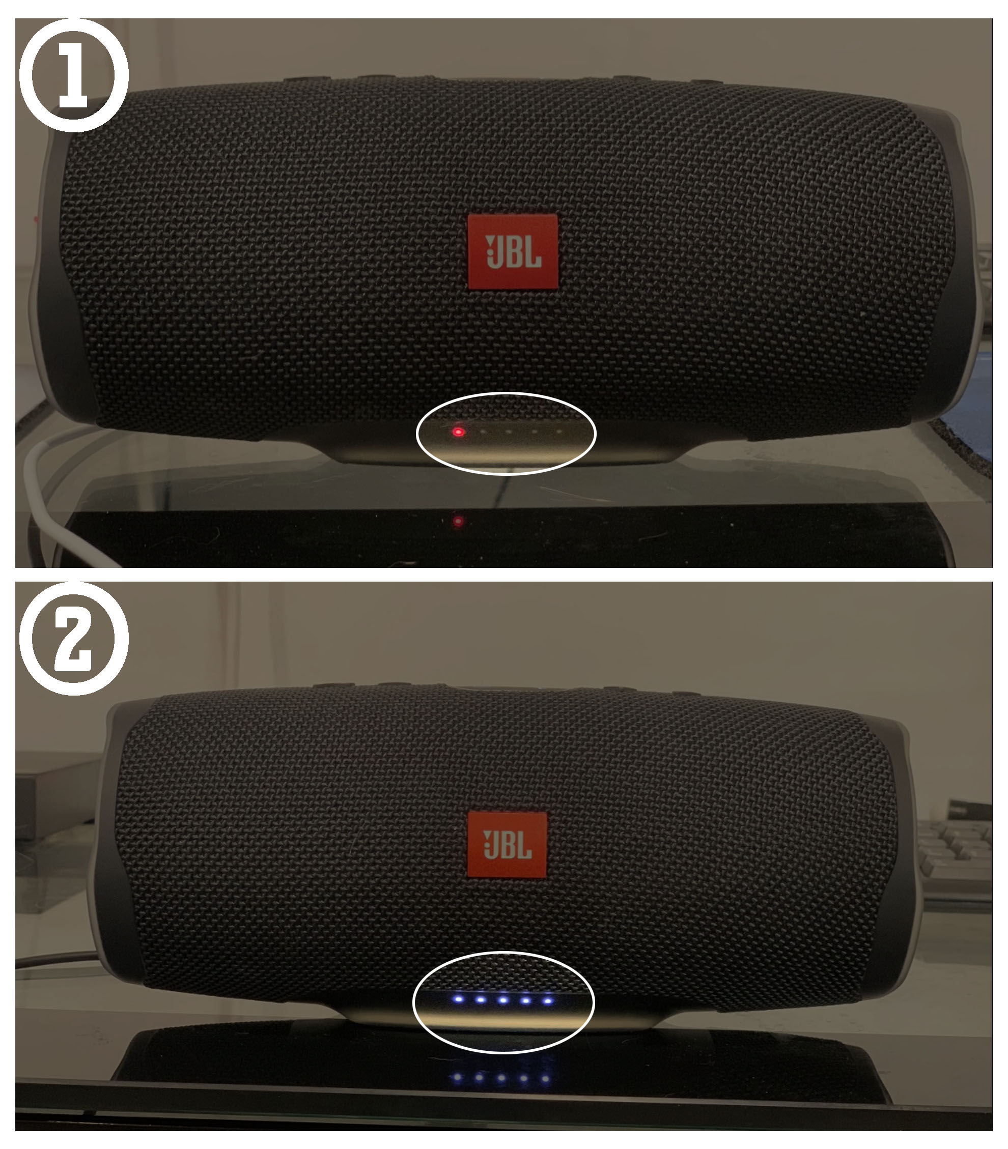 I need help!!!! ? My JBL GO 2 only works while charging after i disconnect  the charger it gets turned off. Please help me fix this problem. : r/JBL