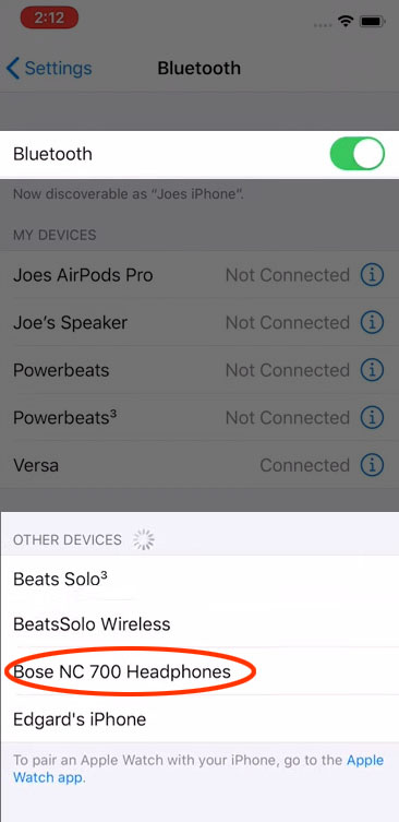 Bose 700 connection failed online