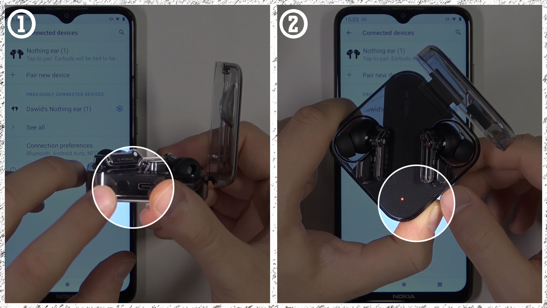 Nothing Ear (1) Earbuds One Side Not Charging (Left/Right)