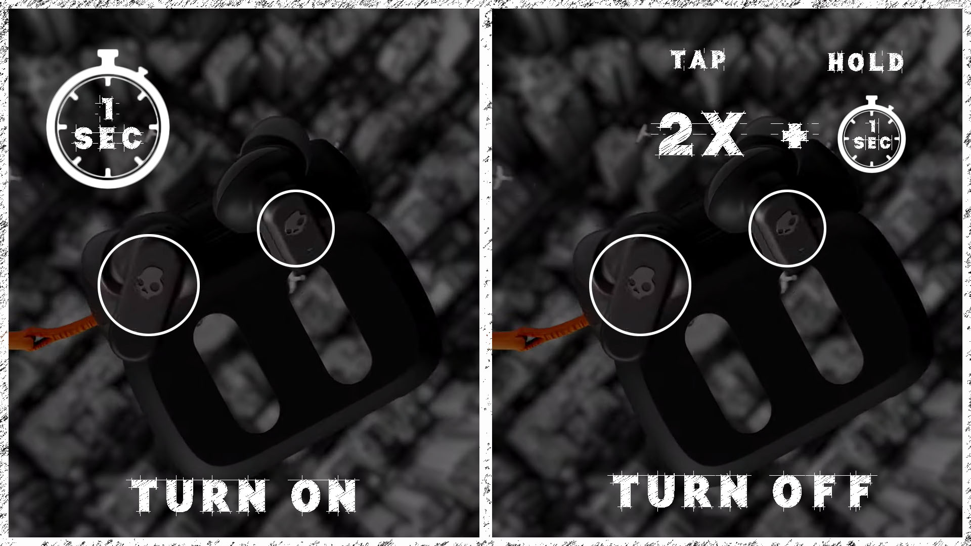 How To Turn ON/OFF Skullcandy Wireless Earbuds? (All Models) AudioGrounds